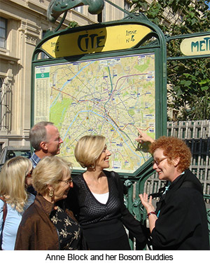 Anne Block and her Bosom Buddies Tour of Paris France